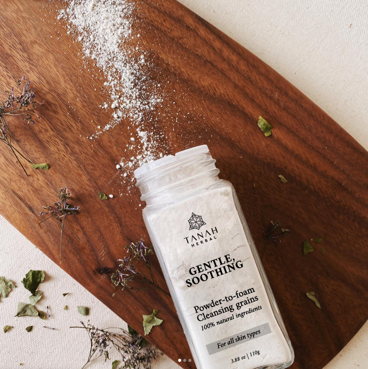 GENTLE SOOTHING Powder To Foam Cleansing Grains – TANAH HERBAL